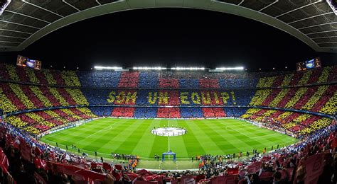 Hd Wallpaper Fc Barcelona Camp Nou Stadium Green Football Stadium