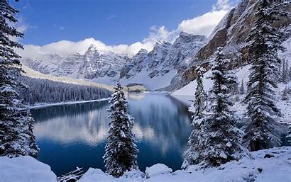 Snow Nature Winter Lake Moraine Desktop Backgrounds
