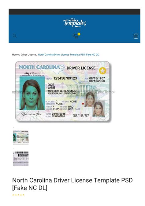 North Carolina Driver License Template Psd By Maria Hale Issuu