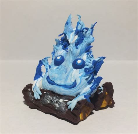 Blue Calcifer Calcifer Fire Demon From Howls Etsy