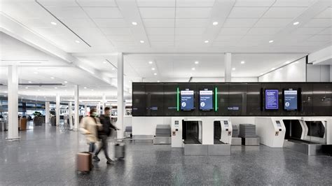 New Automated Baggage Drop Off Area At Montreal Trudeau International