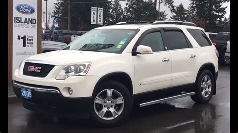 2009 Gmc Acadia Slt W Leather 7 Passenger Awd Review Island Ford