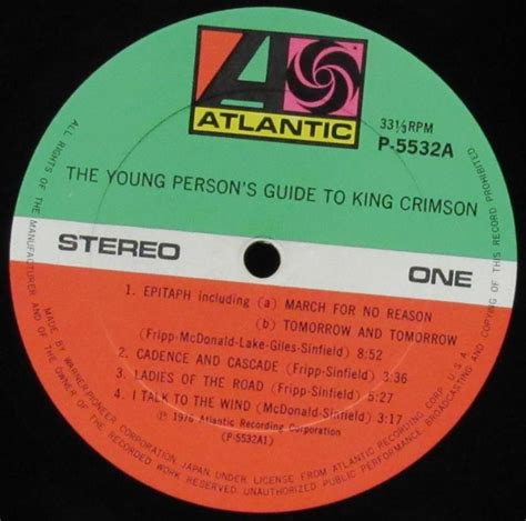 Пластинка Young Persons Guide To King Crimson King Crimson Купить