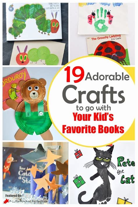 19 Adorable Crafts To Go With Your Kids Favorite Books Book Themed