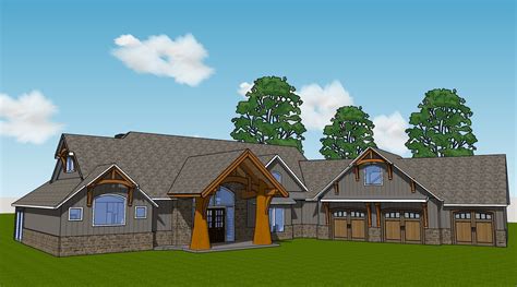Ranch Style Timber Frame Hybrid House Plans A Compact Hybrid Timber