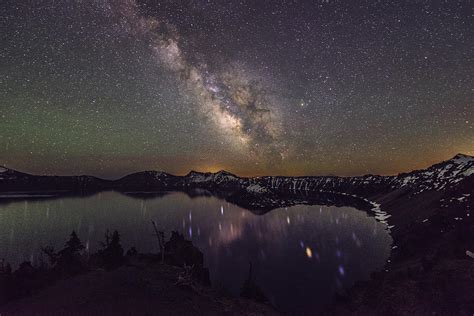 The Milky Way At Crater Lake Photograph By Hisao Mogi Fine Art America