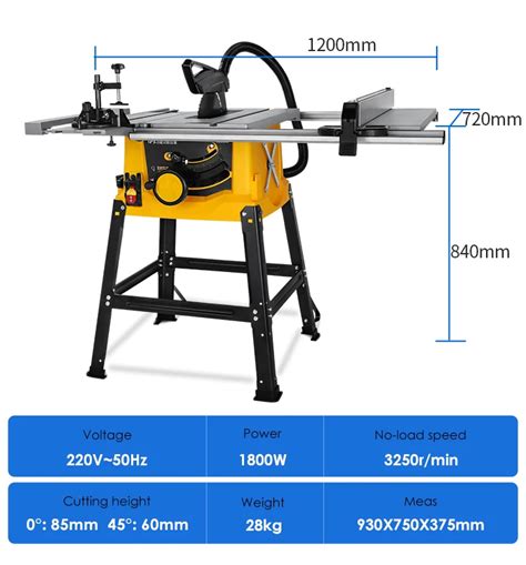 Luxter 255mm 1800w Cutting Table Saw For Woodworking Power Saws Buy