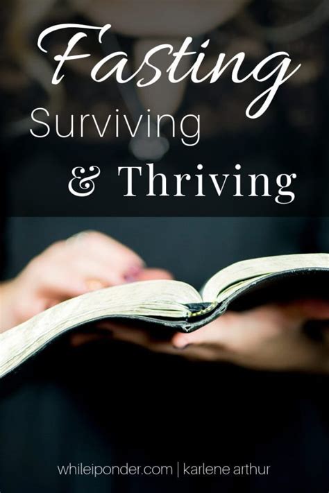 Fasting Surviving And Thriving Prayer And Fasting Encouraging
