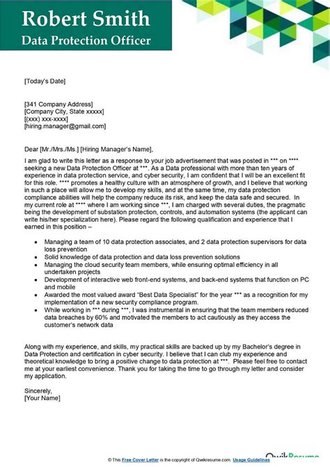 Chief Data Officer Cover Letter Example Kickresume Vrogue Co