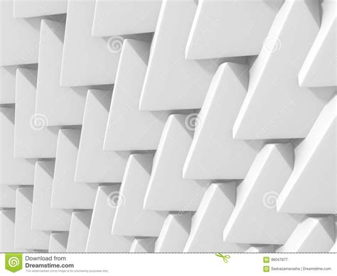 Abstract Architectural White Triangle Low Poly Background Stock