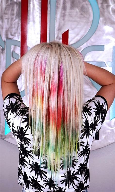 New Trend Psychedelic Tie Dye Haircolor Technique New Hair Color