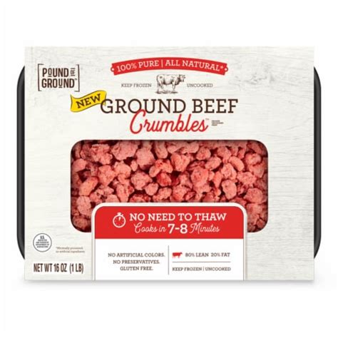 Pound Of Ground® Crumbles® 8020 Ground Beef 16 Oz Fred Meyer