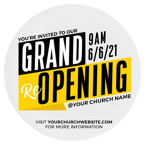 Stripes Grand Reopening Invitecard Church Invitations Outreach