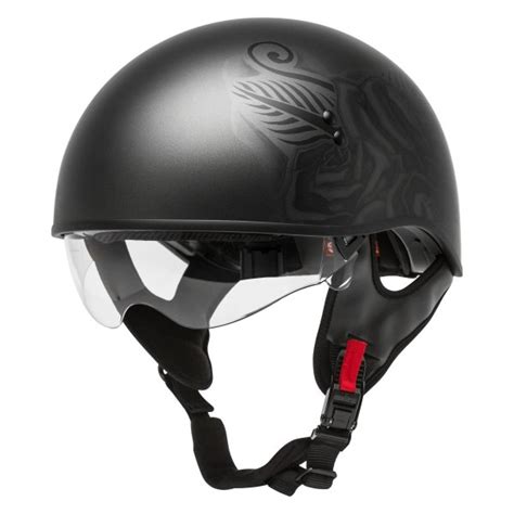 Gmax® H1655073 Hh 65 Devotion Naked X Small Matte Blacksilver Half Shell Helmet