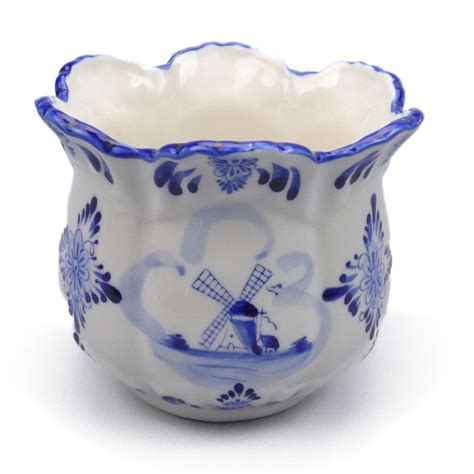 Ceramic Flower Pot Blue And White Germantoutlet