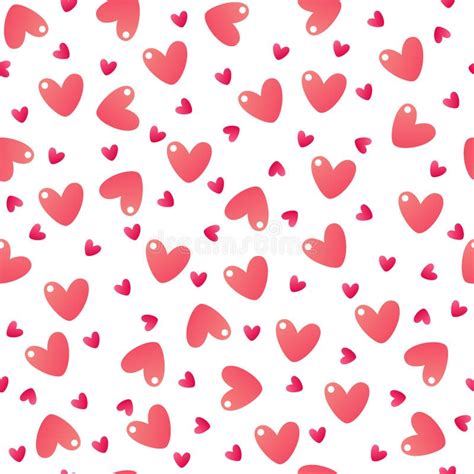 Pattern With Cute Hearts Stock Vector Illustration Of Heart 167481400
