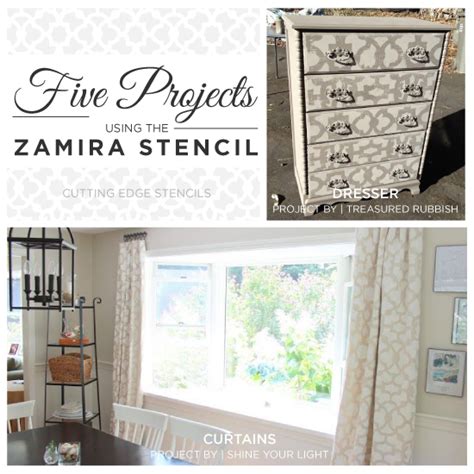 Zamira Stencil Diy Stenciled Home Decor Ideas Stencil Stories