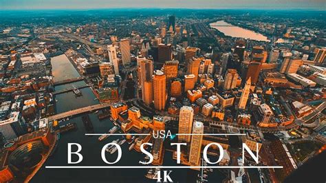 Boston 4k 🇺🇸 Massachusetts Drone Footage At Night Youtube