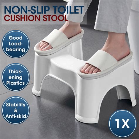 Toilet Step Stool Bathroom Potty Squat Aid For Constipation Relief Ebay