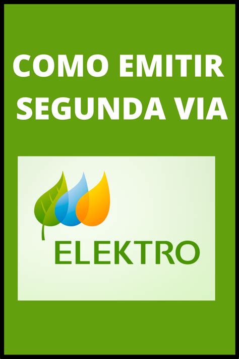 Elektro Via Veja Como Emitir Segunda Via Da Elektro Logo Finding Hot