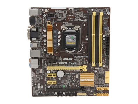 Asus Z87m Plus Lga 1150 Uatx Intel Motherboard