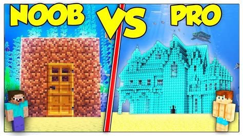 Casa Noob Sottacqua Contro Casa Pro Minecraft Ita Youtube