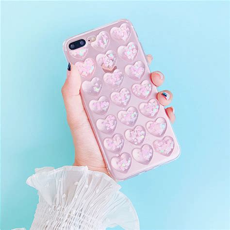 Sparkles 3d Heart Iphone Case Pink Iphone 6 Plus From Storenvy