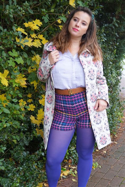 Blair Waldorf Style Purple Tights For Vintage Preppy Colored Tights