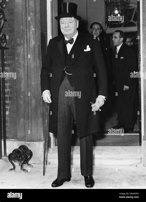 Sir Winston Leonard Spencer Churchill 1874 1965 British Politician And