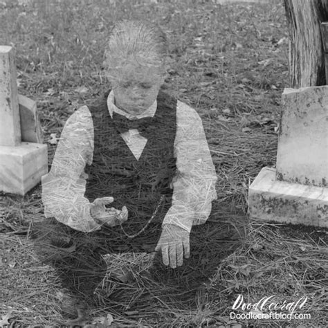 Victorian Ghost Children Halloween Photograph Editing Tutorial Crafts