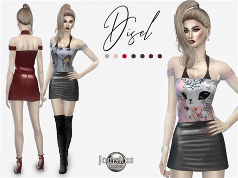 The Sims Resource Disel Dress By Jomsims Sims 4 Downloads