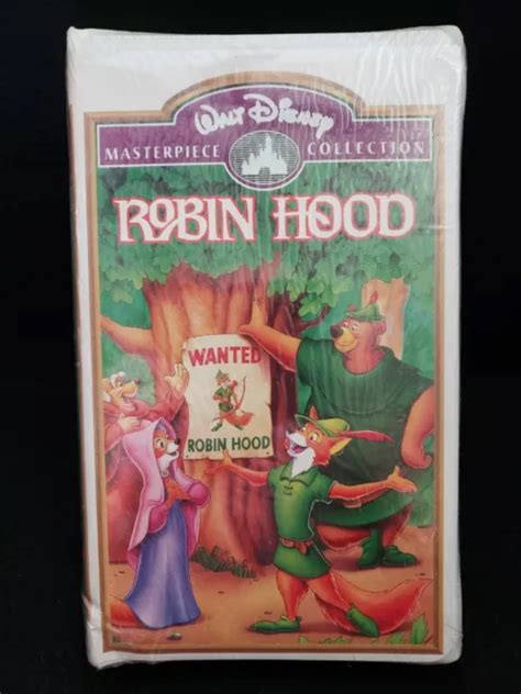 Robin Hood Vhs Tape Movie Walt Disney Masterpiece Collection Vintage