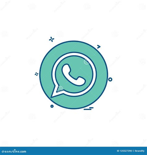 Media Network Social Whatsapp Icon Vector Design Editorial Image