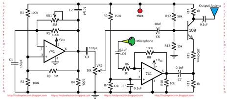 Hobby Electronics Am Transmitter Circuit Diagram Using 741 Op Amp