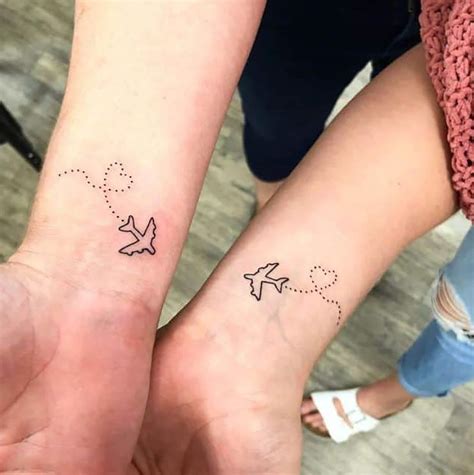 Long Distance Couple Temporary Tattoo Long Distance Relationship