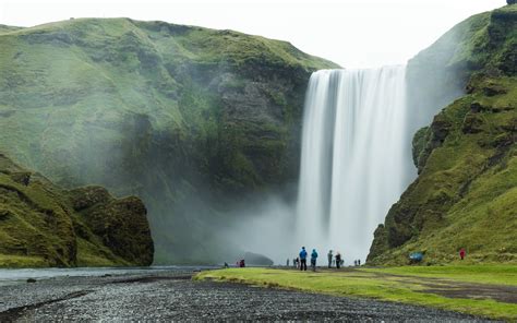 Icelands Curtain Waterfall Skogafoss