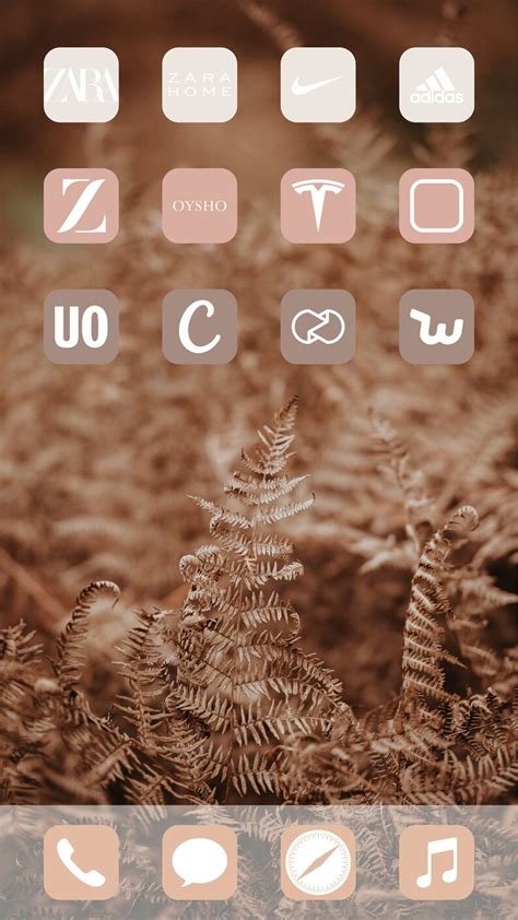 Aesthetic Nude Ios App Icons Pack Icons Colors Etsy