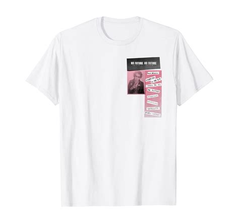 Sex Pistols Official Pink No Future T Shirt Clothing