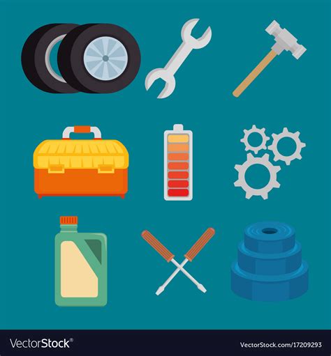 Set Of Car Service Icons Royalty Free Vector Image