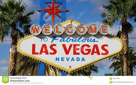Welcome To Fabulous Las Vegas Sign Editorial Photo Image