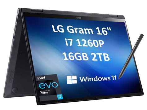 2022 Lg Gram 16t90q 16 Wqxga 2 In 1 Touchscreen Intel 12th Gen 12