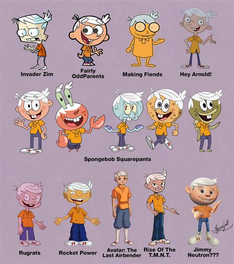 Lincoln Loud In Different Nickelodeon Art Styles By Trainboy452 On