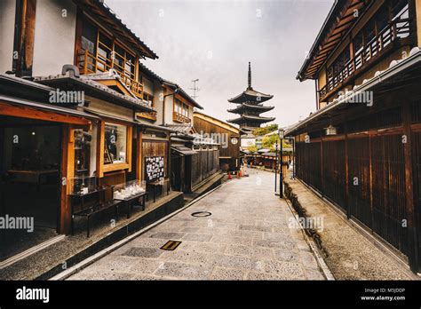 Yasaka Pagoda And Sannen Zaka Street In Kyoto Old City In Higashiyama