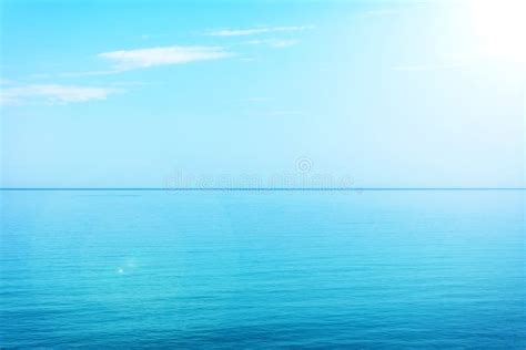 Blue Water And Sky Stock Photo Image Of Cloudscape Aquatic 41474352