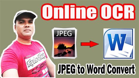 Free Online Ocr Jpeg To Word Youtube