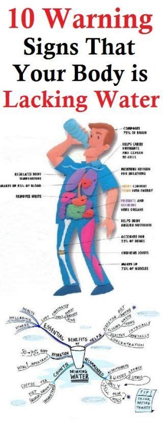 10 Warning Signs That Your Body Is Lacking Water Health Health And
