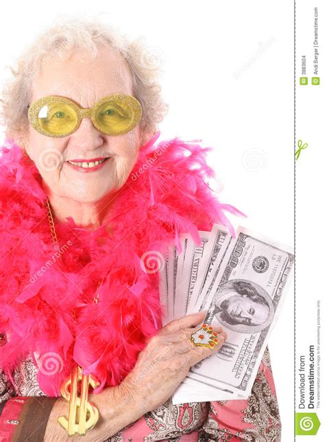 You are trying to distance yourself from a situation. Old Woman Winning Money Stock Images - Image: 3883604