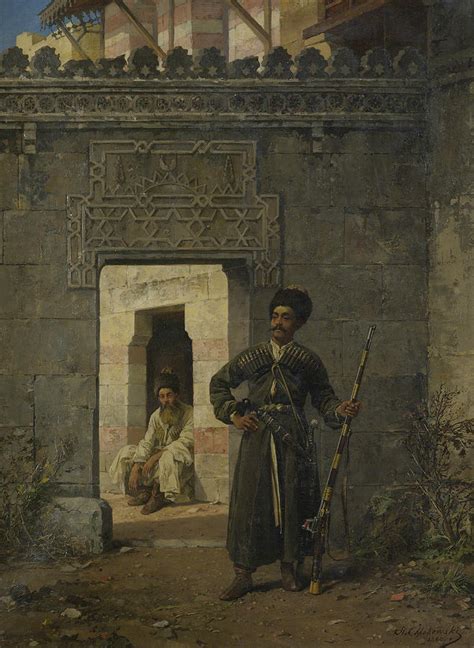 The Circassian Guards Painting By Stanislaw Chlebowski Fine Art America