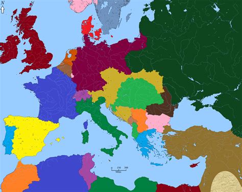 Europe Map In 1914 Blank Map Of World