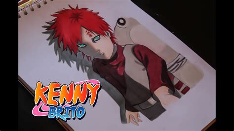 Speed Drawing Como Dibujar A Gaara Naruto Shippuden Kenny Brito